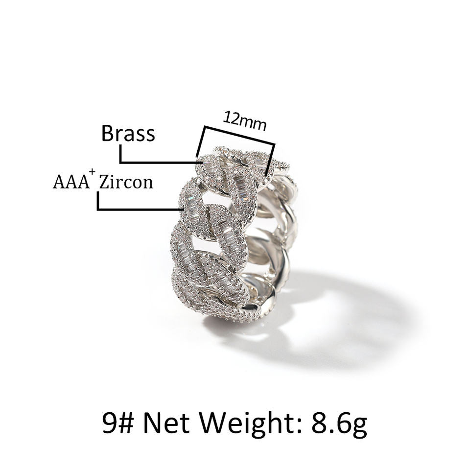Cuban Link Glamour Ring™