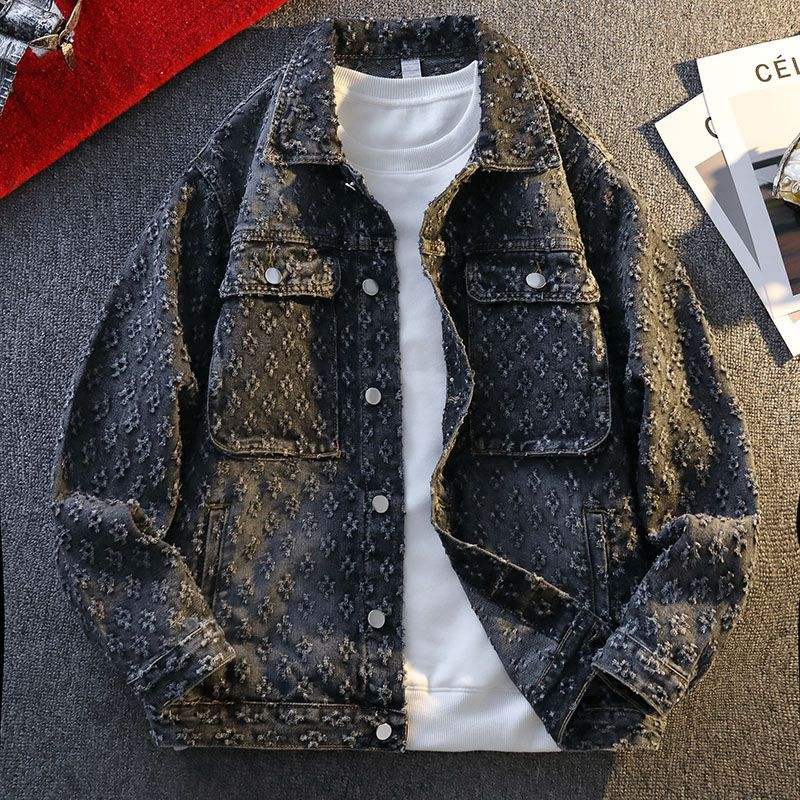 Stylish jacquard denim jacket™