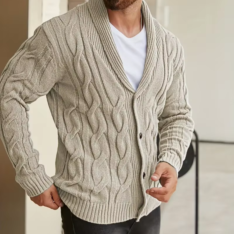 Elegant knitted cardigan for men™