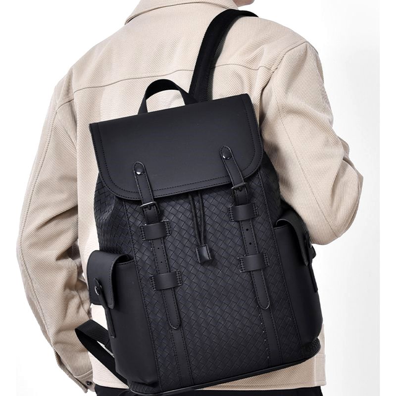 Premium leather business backpack™