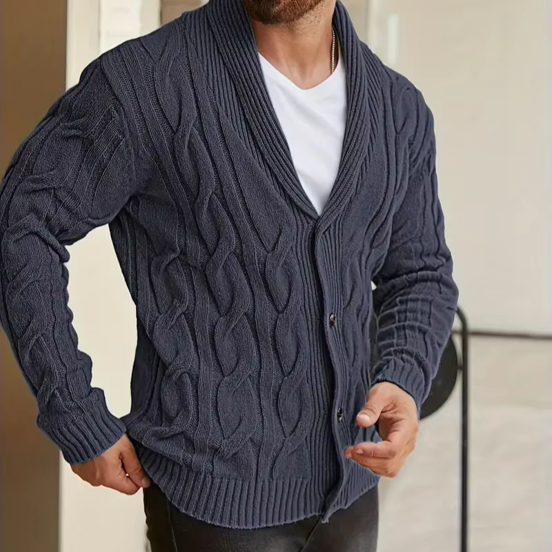 Elegant knitted cardigan for men™