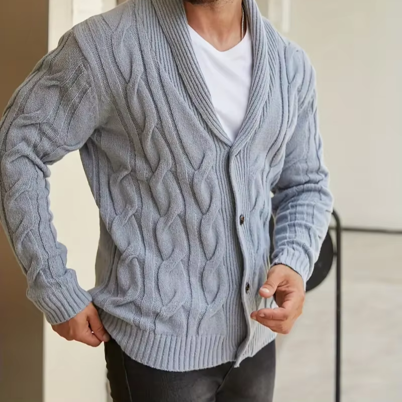 Elegant knitted cardigan for men™