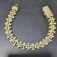 Edgy elegance: CZ cross bracelet™