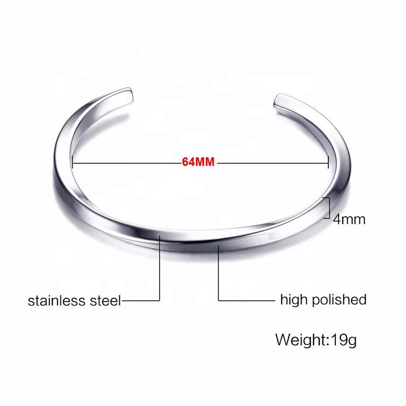 Elegant Mobius stainless steel bangle™