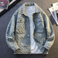 Stylish jacquard denim jacket™