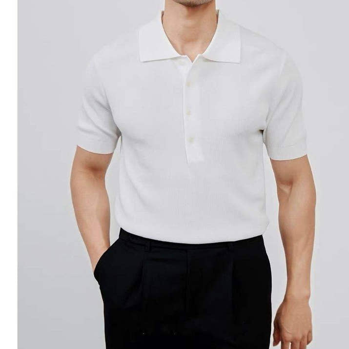 Elegant slim fit polo shirt TM