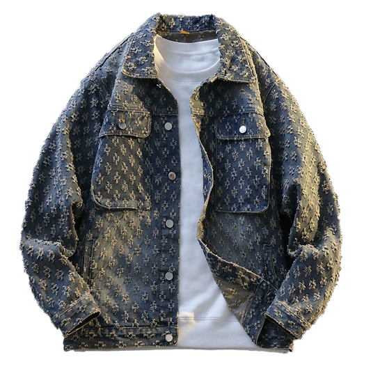 Stylish jacquard denim jacket™