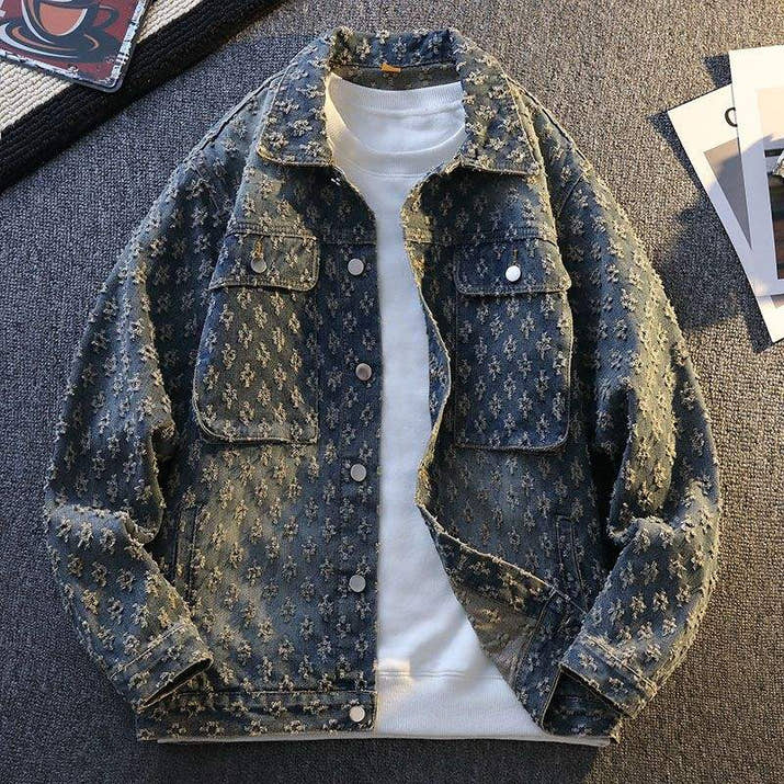 Stylish jacquard denim jacket™